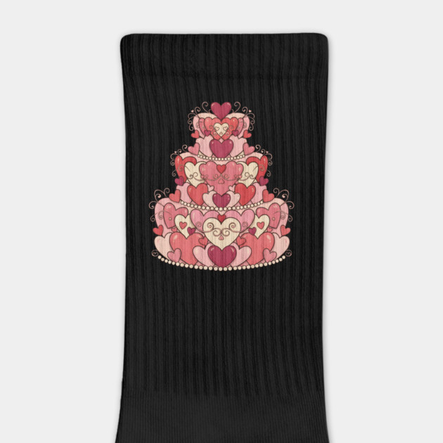 Heart Shaped Cake of Love by Creatifly Graphic Tees