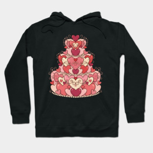Heart Shaped Cake of Love Hoodie