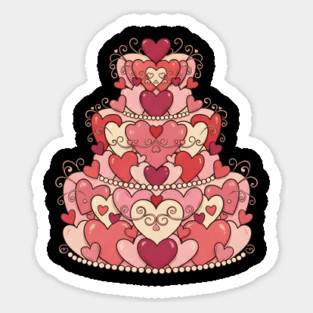 Heart Shaped Cake of Love Magnet
