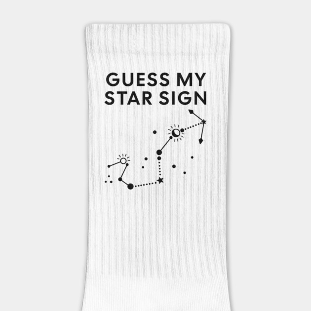 Guess My Star Sign – Scorpio Zodiac, Astrology Constellation - Black Print by Designed By Marty