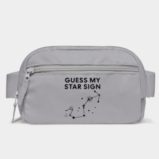 Guess My Star Sign – Scorpio Zodiac, Astrology Constellation - Black Print Bag