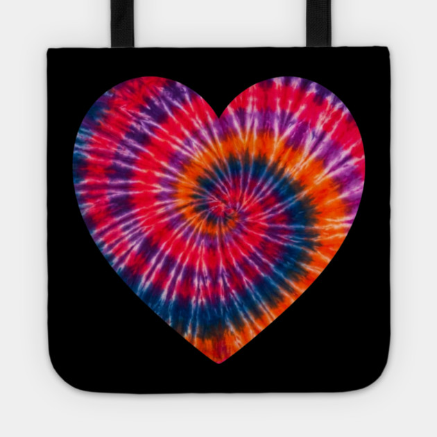 Tie Dye Heart of Love Tote by Creatifly Graphic Tees