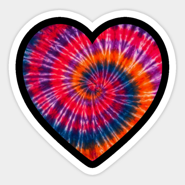 Tie Dye Heart of Love Magnet by Creatifly Graphic Tees