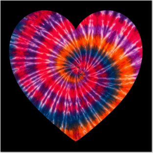 Tie Dye Heart of Love Posters and Art