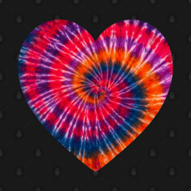 Tie Dye Heart of Love by Creatifly Graphic Tees