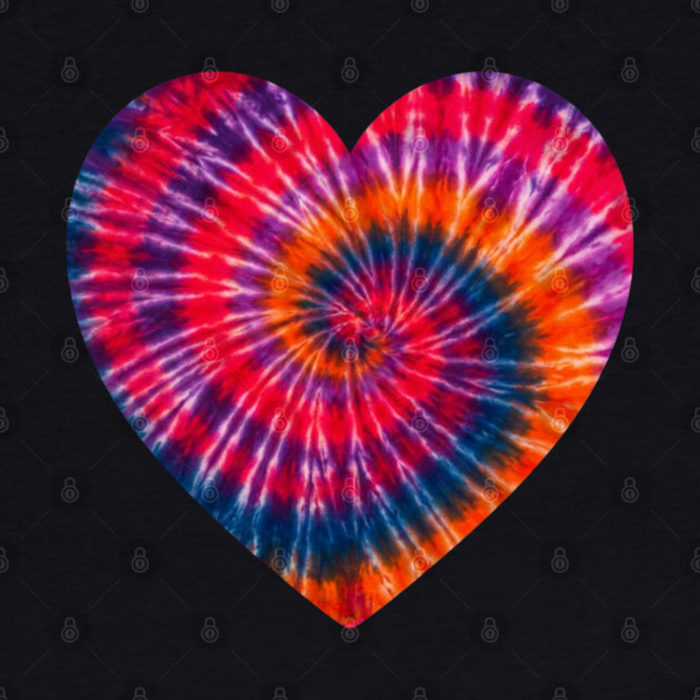 Tie Dye Heart of Love by Creatifly Graphic Tees