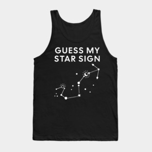 Guess My Star Sign – Scorpio Zodiac, Astrology Constellation - White Print Tank Top