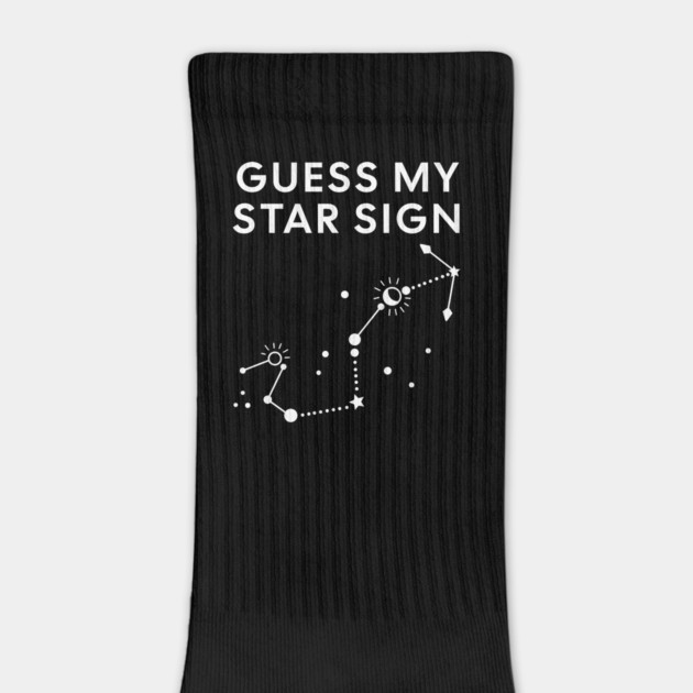 Guess My Star Sign – Scorpio Zodiac, Astrology Constellation - White Print by Designed By Marty