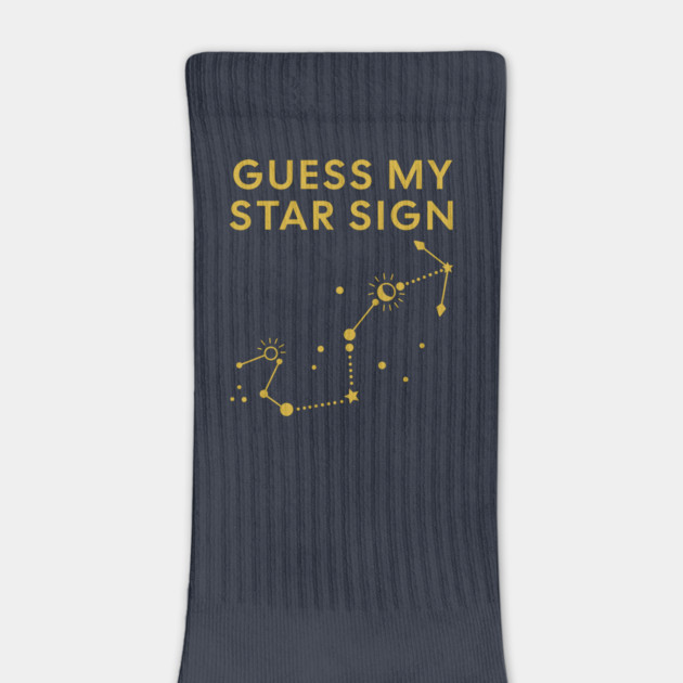 Guess My Star Sign – Scorpio Zodiac, Astrology Constellation - Classic Gold Print by Designed By Marty