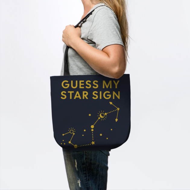 Guess My Star Sign – Scorpio Zodiac, Astrology Constellation - Classic Gold Print by Designed By Marty