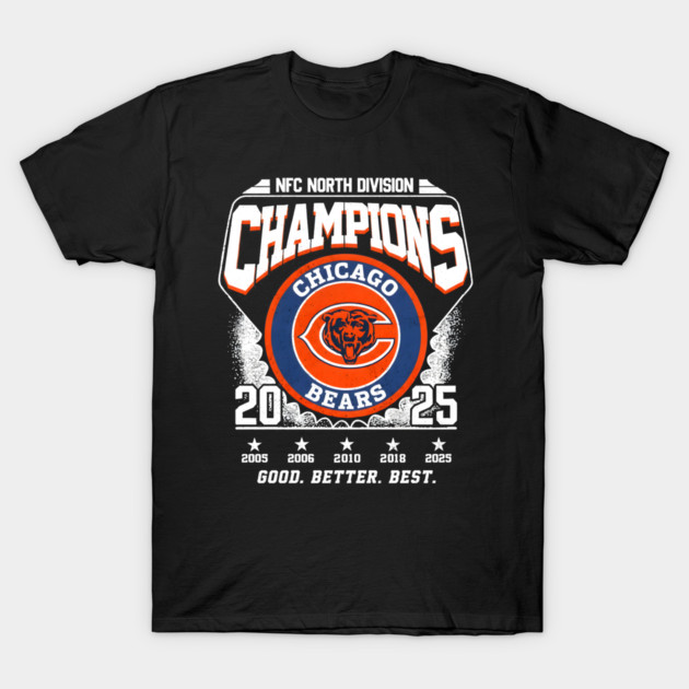 Chicago Bears 2025 NFC North Champions division 2025 T-Shirt by masamabi