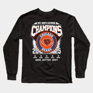 Chicago Bears 2025 NFC North Champions division 2025 Long Sleeve T-Shirt