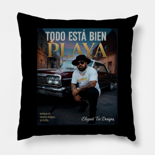 Todo Está Bien Playa Pillow by Lamar 's Store