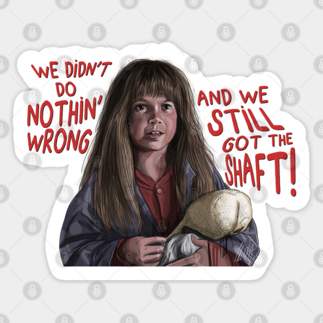 Christmas Vacation: Ruby Sue Got The Shaft Sticker by 51Deesigns