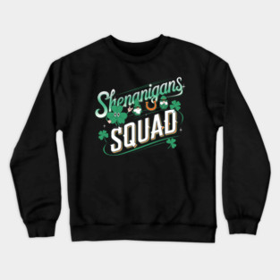 Shenanigans Squad St Patrick’s Day Irish Shamrock Gnomies Crewneck Sweatshirt