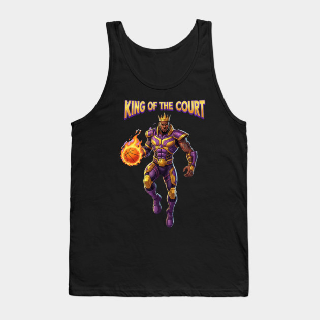 King of the Court | Ultimate Basketball Dominance & Street Legend Energy Tank Top by Muhammad Naveed Khan