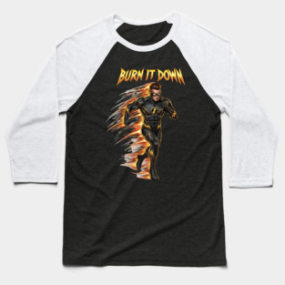 Burn It Down | No Mercy Mentality & Relentless Champion Energy Baseball T-Shirt