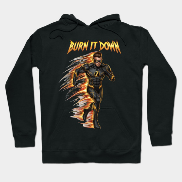 Burn It Down | No Mercy Mentality & Relentless Champion Energy Hoodie by Muhammad Naveed Khan