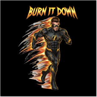 Burn It Down | No Mercy Mentality & Relentless Champion Energy Posters and Art