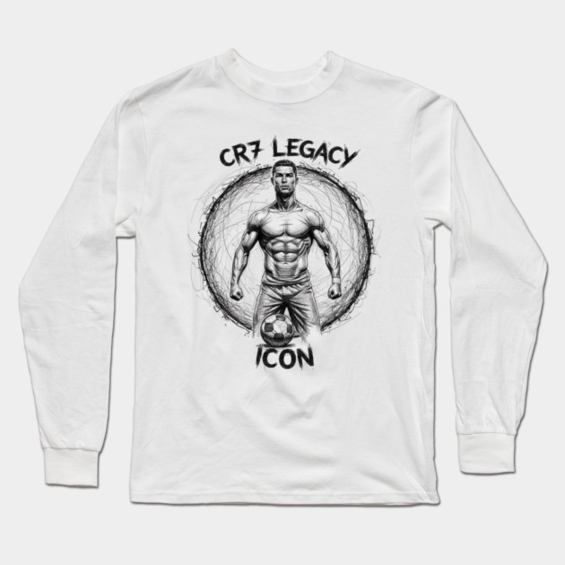 Cristiano Ronaldo CR7 | Legacy Icon Design – Built to Dominate Long Sleeve T-Shirt by Muhammad Naveed Khan