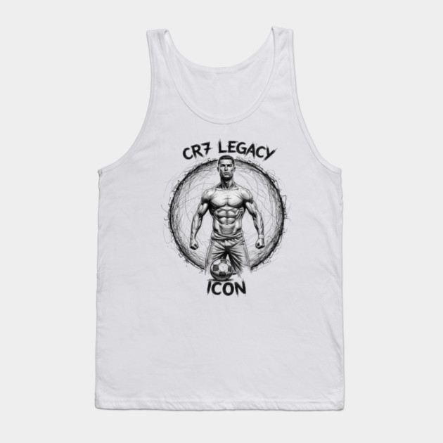 Cristiano Ronaldo CR7 | Legacy Icon Design – Built to Dominate Tank Top by Muhammad Naveed Khan