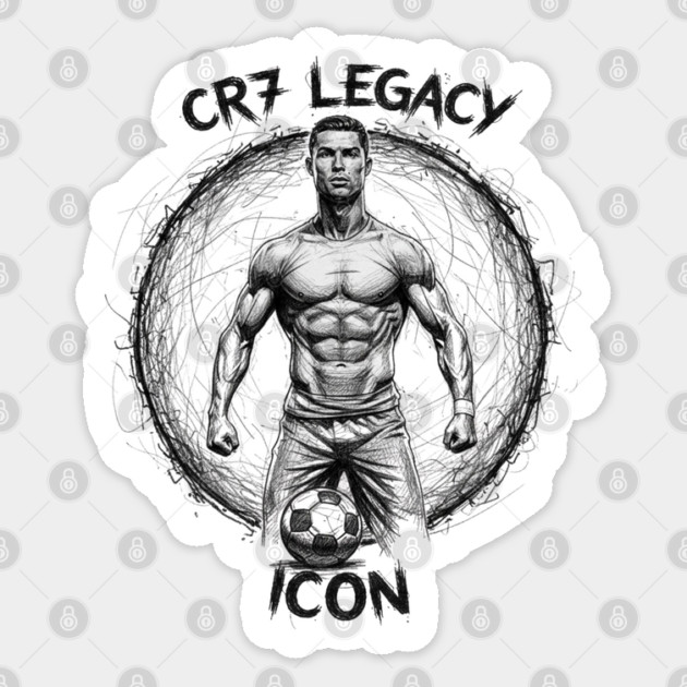 Cristiano Ronaldo CR7 | Legacy Icon Design – Built to Dominate Sticker by Muhammad Naveed Khan
