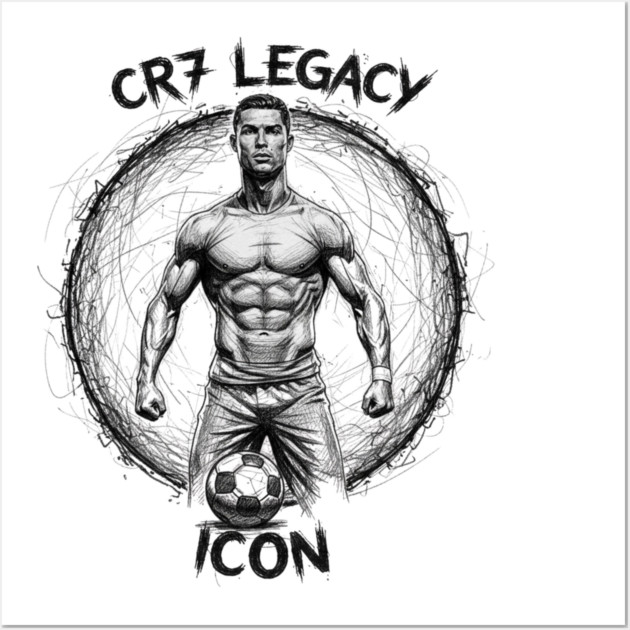 Cristiano Ronaldo CR7 | Legacy Icon Design – Built to Dominate Wall Art by Muhammad Naveed Khan
