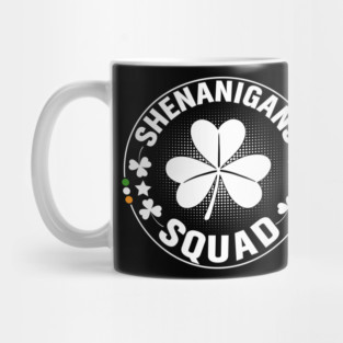 Shenanigans Squad St Patrick’s Day Irish Shamrock Leprechaun Mug