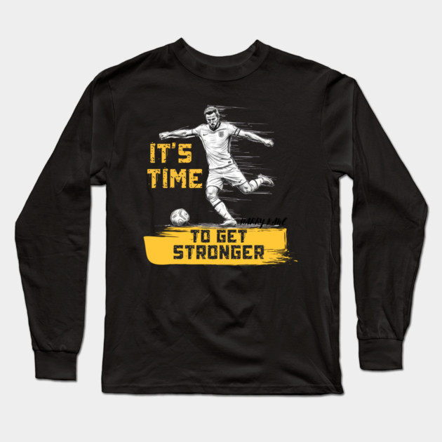 It’s Me | Harry Kane Design – Pure Striker Mentality Long Sleeve T-Shirt by Muhammad Naveed Khan