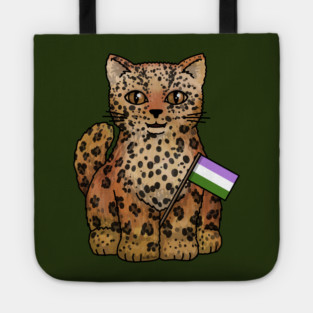 Genderqueer Leopard Tote