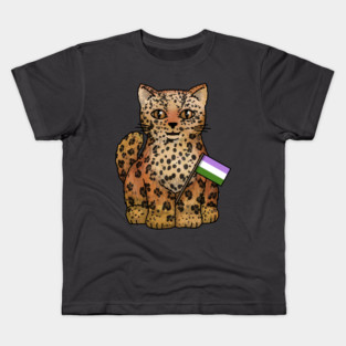 Genderqueer Leopard Kids T-Shirt