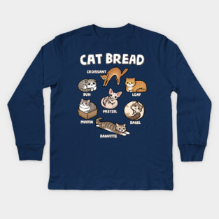 Cat Bread Kids Long Sleeve T-Shirt