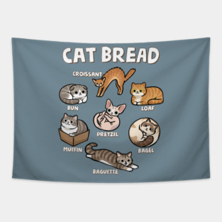 Cat Bread Tapestry