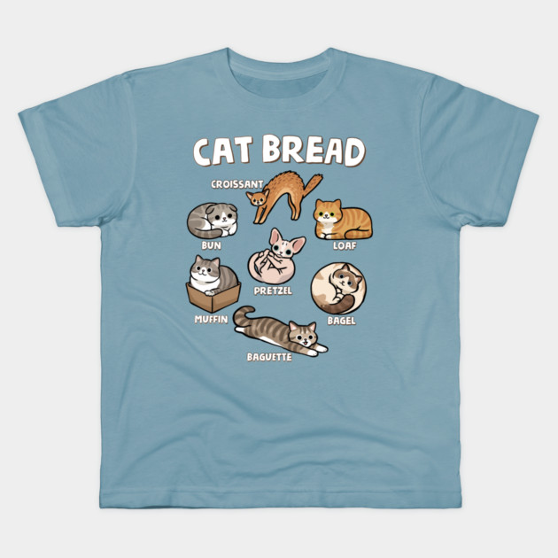 Cat Bread Kids T-Shirt by GoshWow®