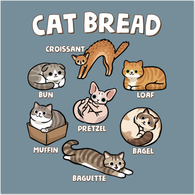 Cat Bread Wall Art by GoshWow®
