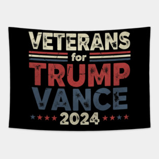 Veterans For Trump Vance 2024 Tapestry
