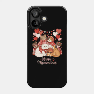 Happy Meowentines - Cat Love Celebration Phone Case