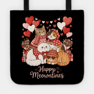 Happy Meowentines - Cat Love Celebration Tote