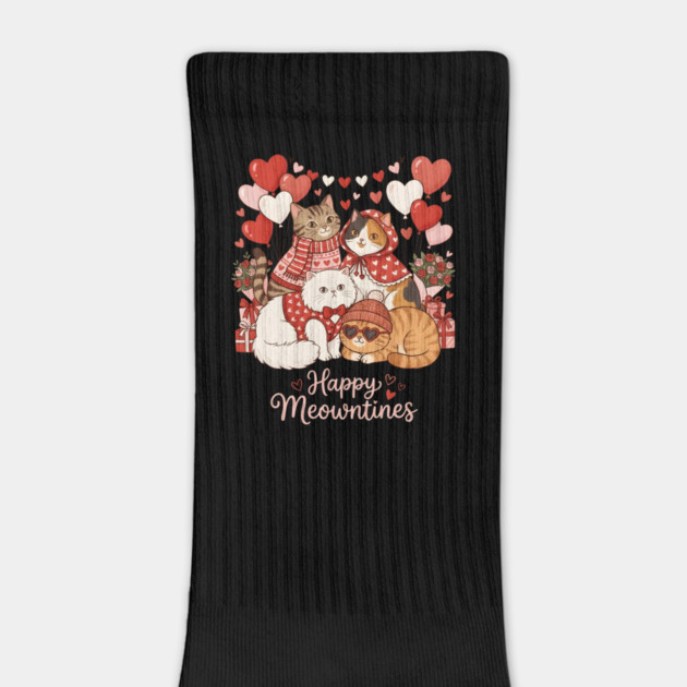 Happy Meowentines - Cat Love Celebration by Creatifly Graphic Tees
