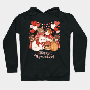 Happy Meowentines - Cat Love Celebration Hoodie