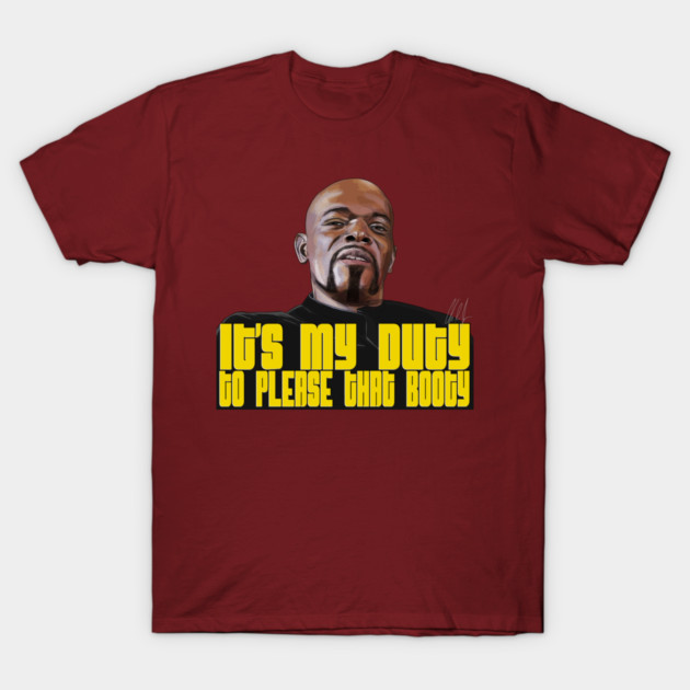 Shaft: It's My Duty To Please That Booty T-Shirt by 51Deesigns