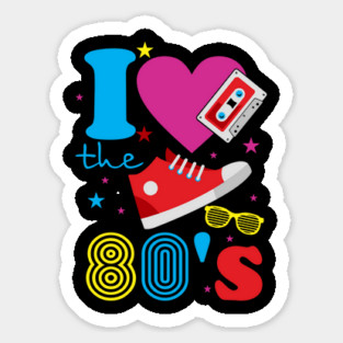 I Love the 80's Retro Nostalgic Analog Vibes Magnet