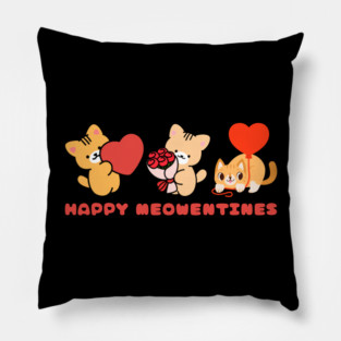 Happy Meowntines - Kittens of Love Pillow