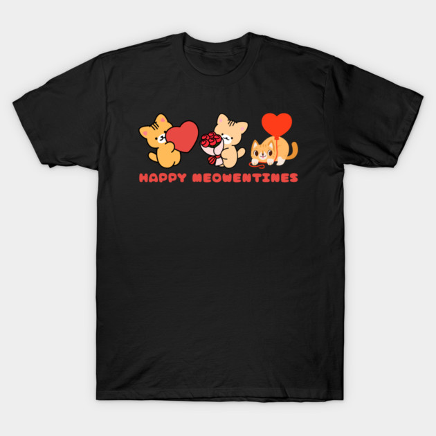 Happy Meowntines - Kittens of Love T-Shirt by Creatifly Graphic Tees