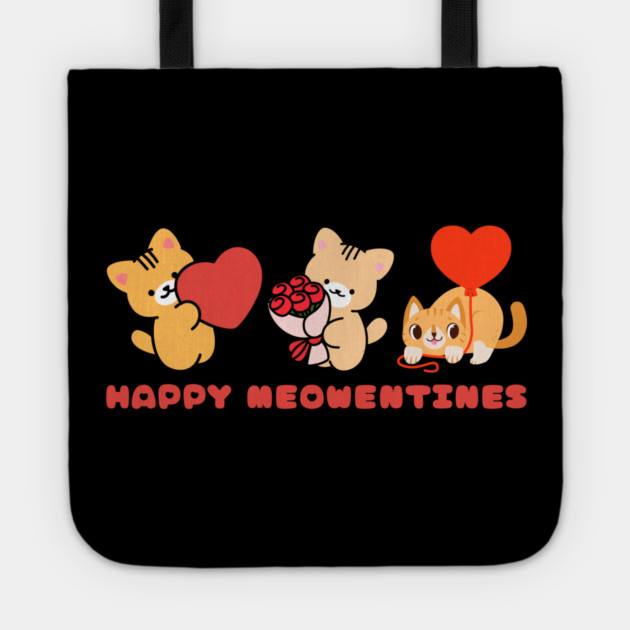 Happy Meowntines - Kittens of Love Tote by Creatifly Graphic Tees