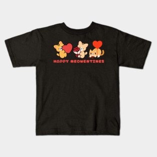 Happy Meowntines - Kittens of Love Kids T-Shirt