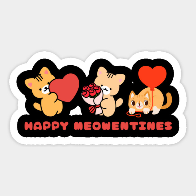 Happy Meowntines - Kittens of Love Magnet by Creatifly Graphic Tees
