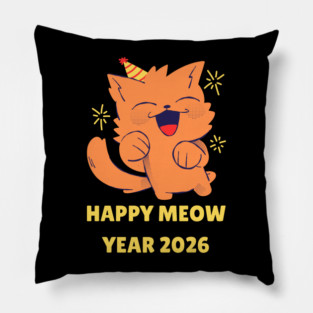 Happy New Year 2026 Pillow