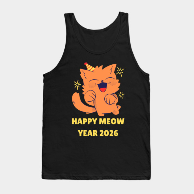 Happy New Year 2026 Tank Top by Creatifly Graphic Tees