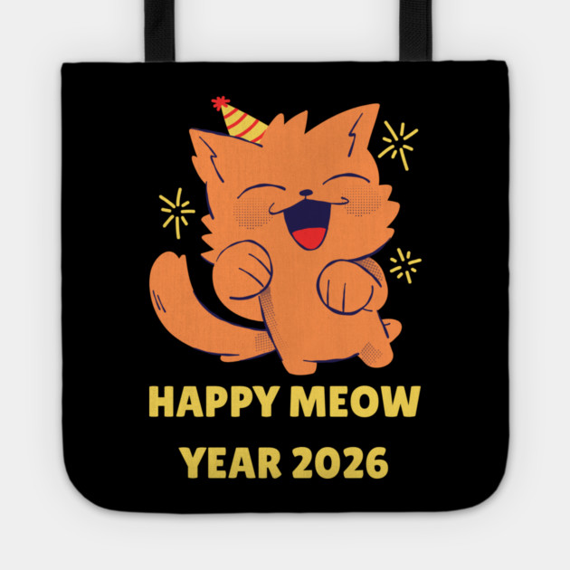 Happy New Year 2026 Tote by Creatifly Graphic Tees